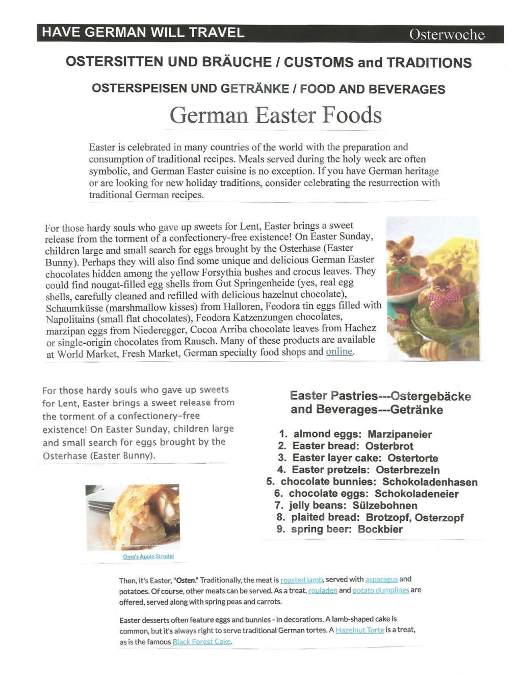 German Easter Foods