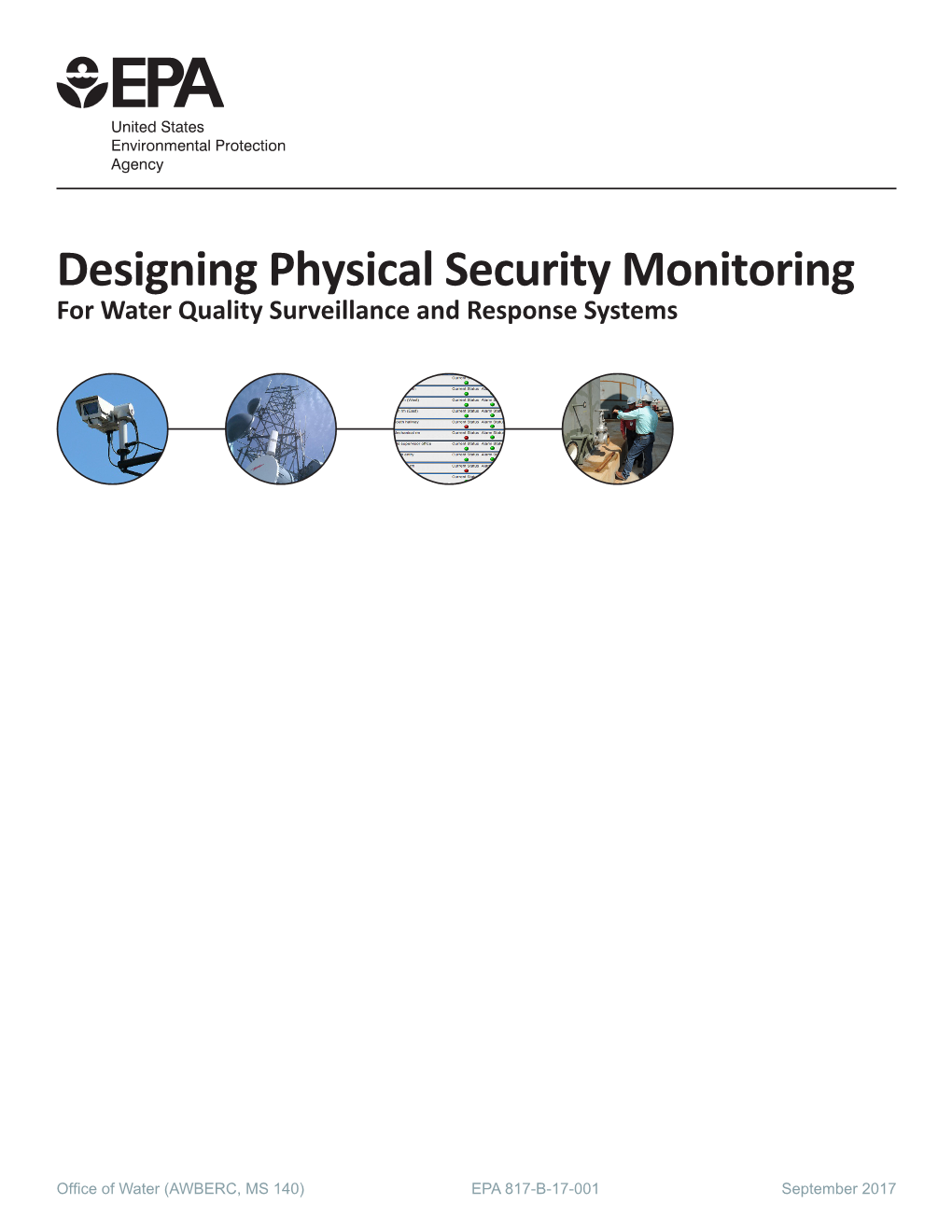 Designing Physical Security Monitoring for Water Quality Surveillance and Response Systems