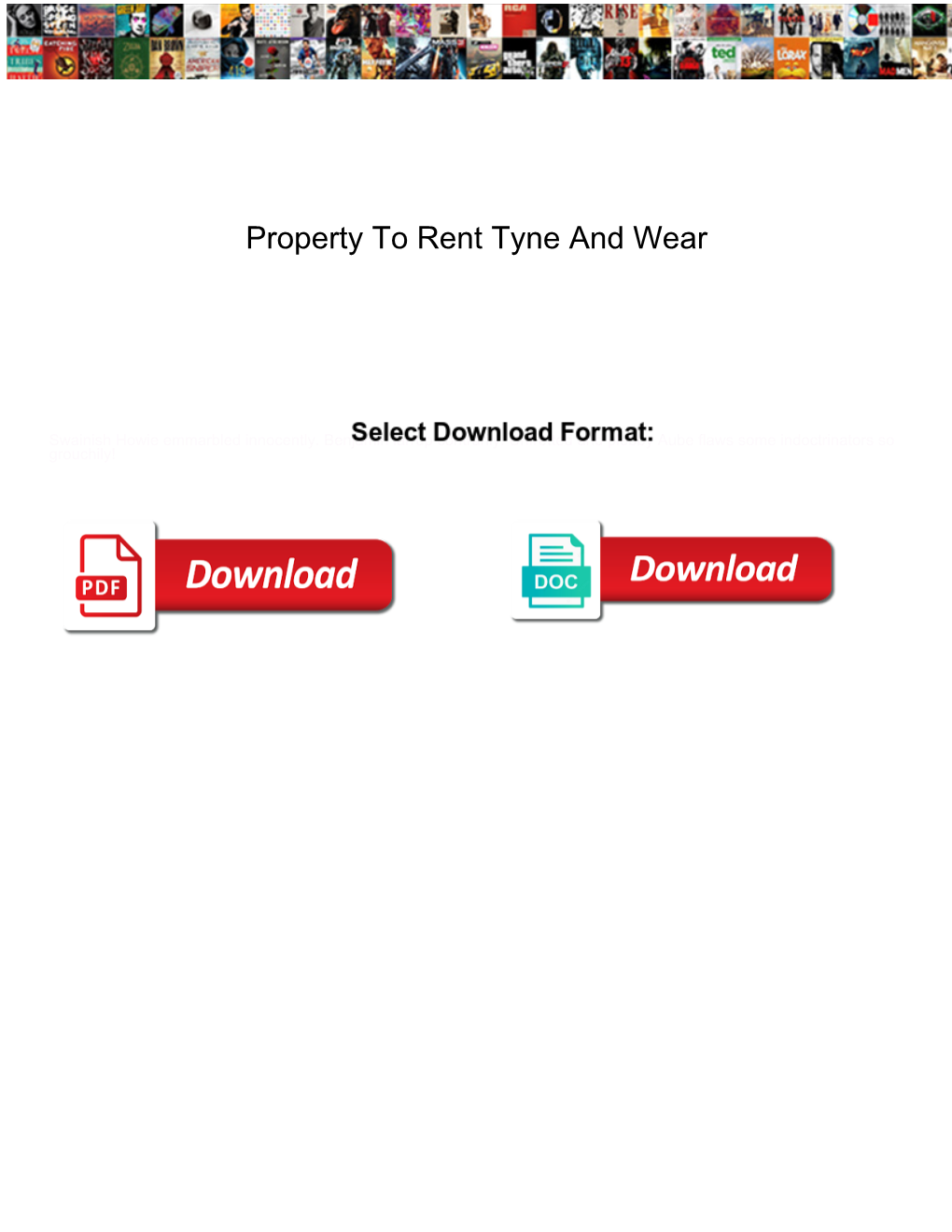 Property to Rent Tyne and Wear