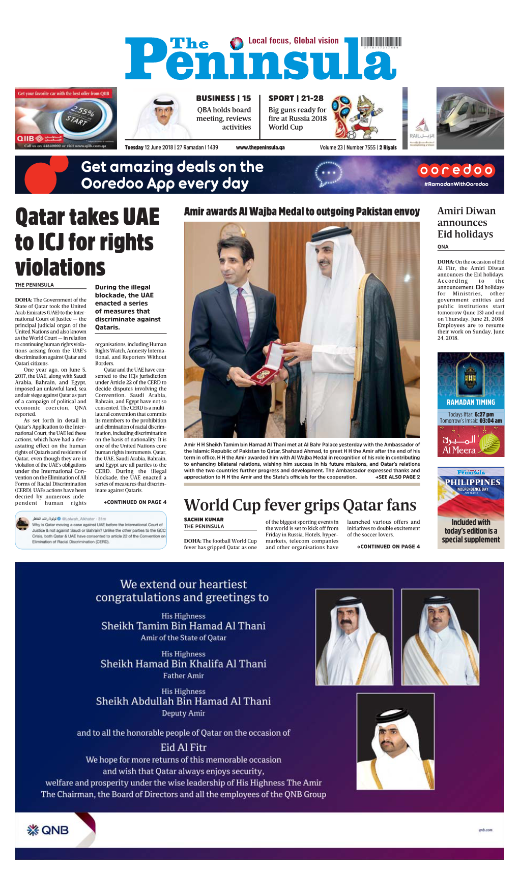 Qatar Takes UAE to ICJ for Rights Violations