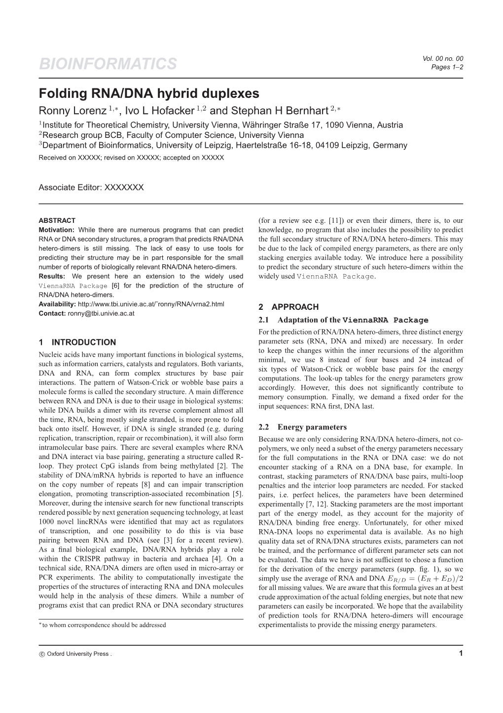 Folding RNA/DNA Hybrid Duplexes