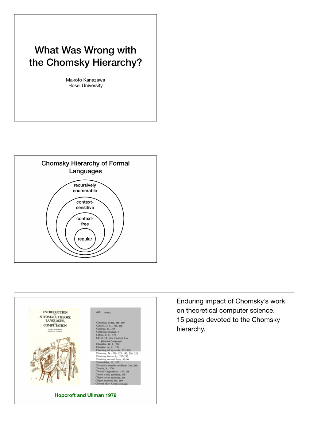 What Was Wrong with the Chomsky Hierarchy?