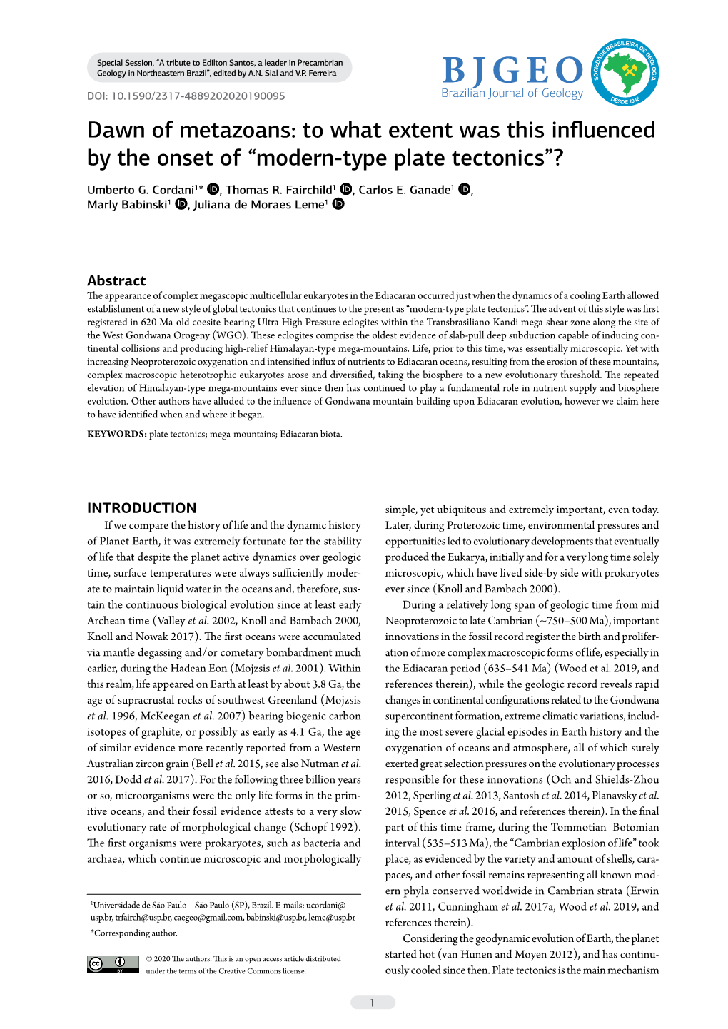 “Modern-Type Plate Tectonics”?