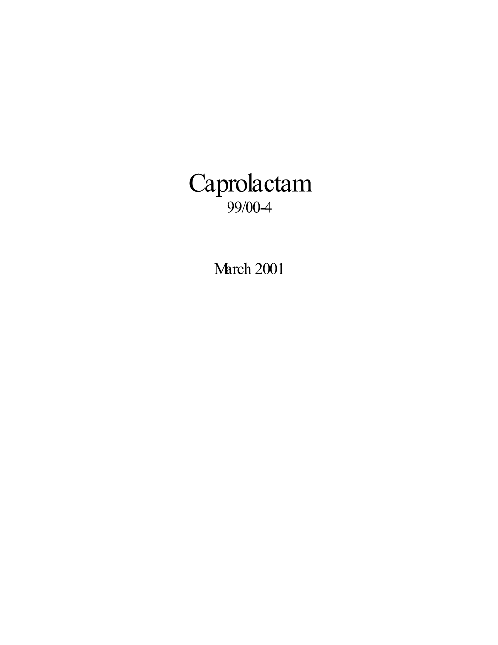 Caprolactam 99/00-4