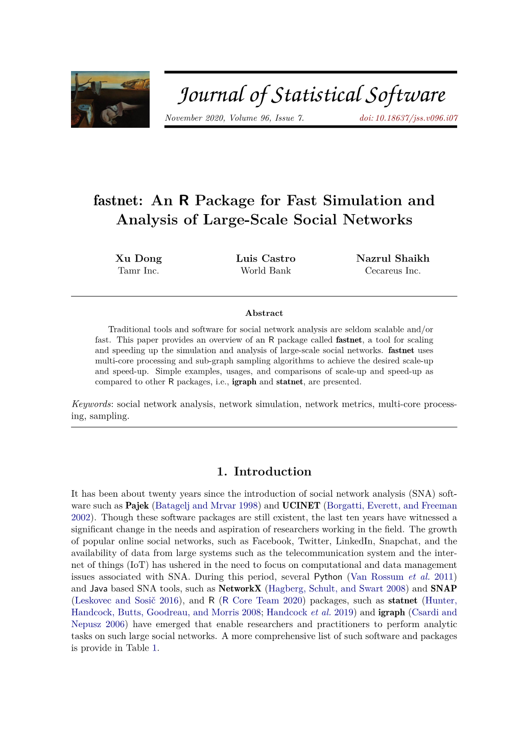 Fastnet: an R Package for Fast Simulation and Analysis of Large-Scale Social Networks