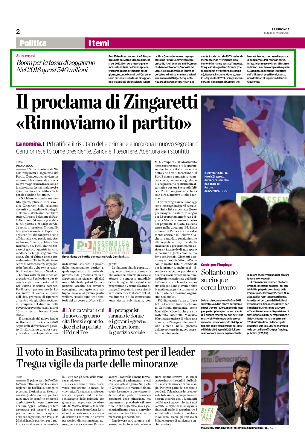 Il Proclama Di Zingaretti «Rinnoviamo Il Partito»