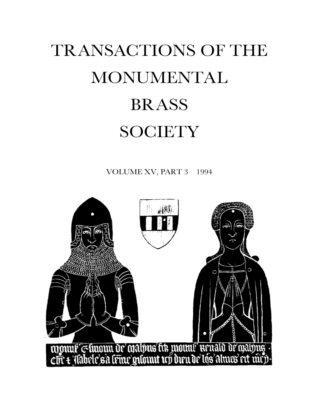 Transactions of the Monumental Brass Society