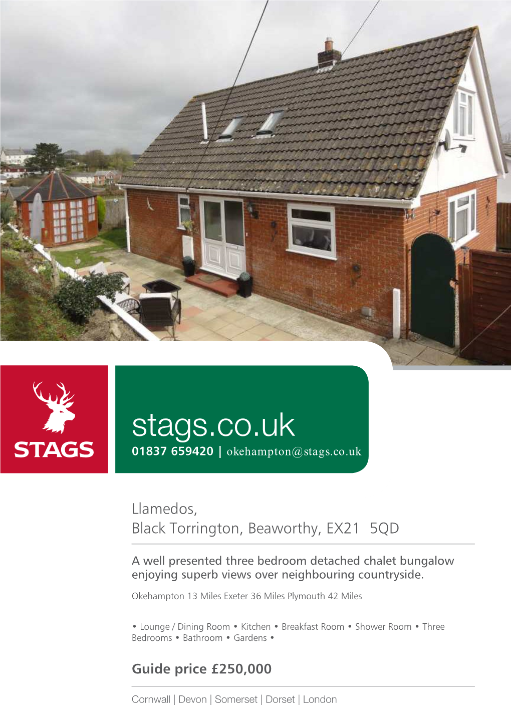 Stags.Co.Uk 01837 659420 | Okehampton@Stags.Co.Uk