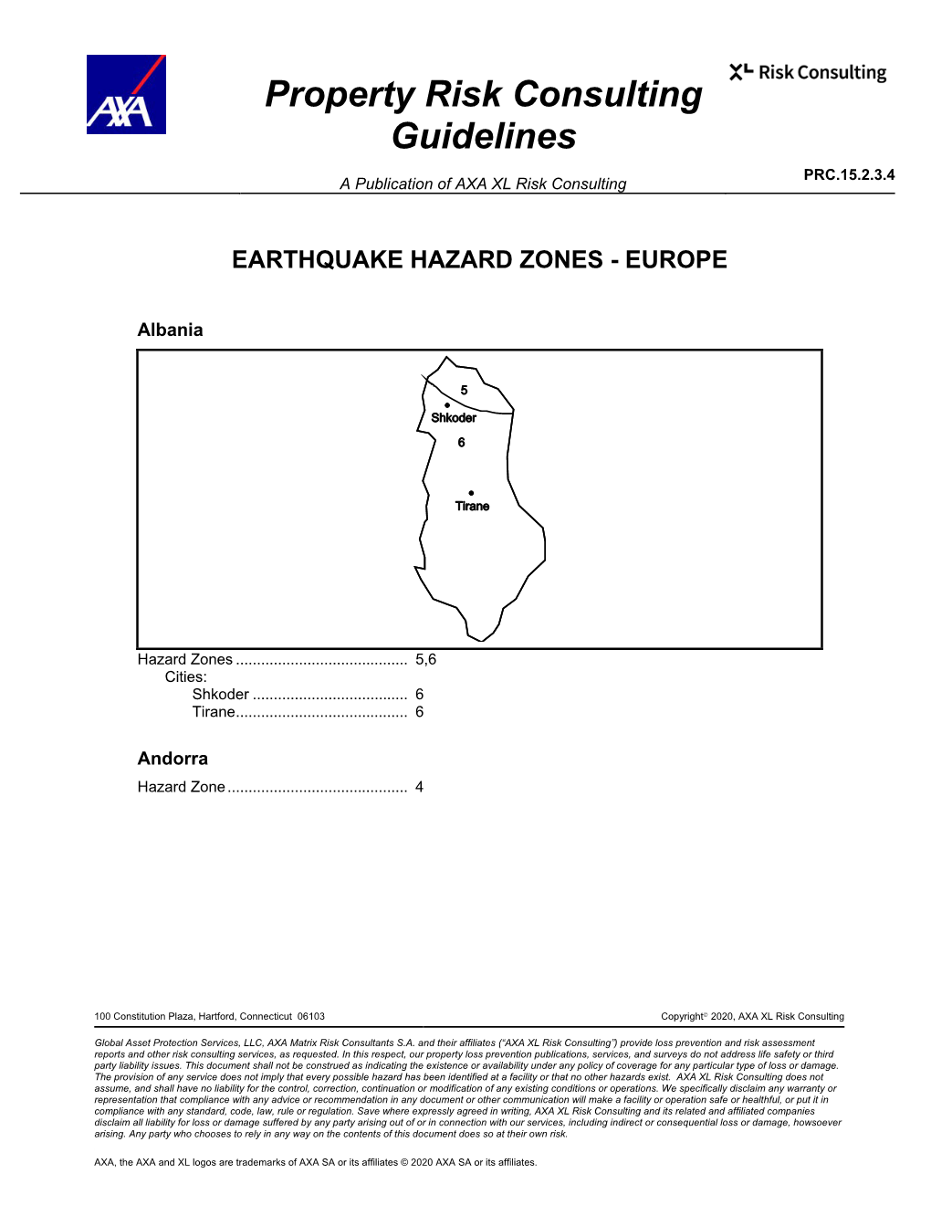 Earthquake Hazard Zones - Europe