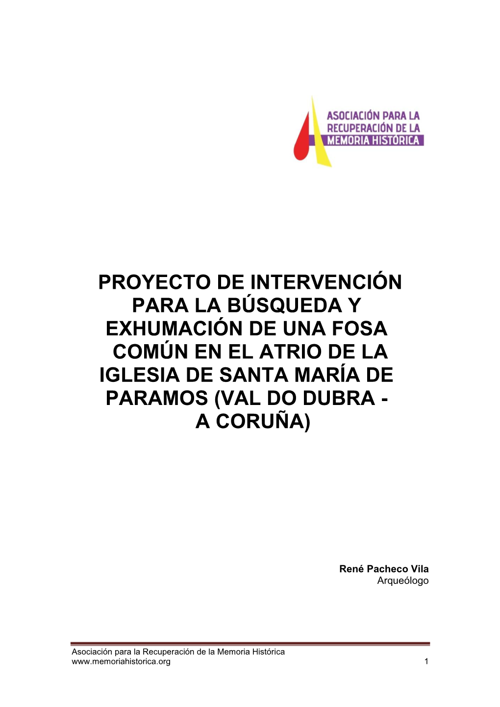 Proyecto De Intervención De Paramos – Val Do Dubra