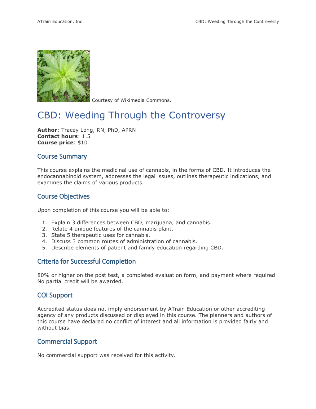 CBD: Weeding Through the Controversy