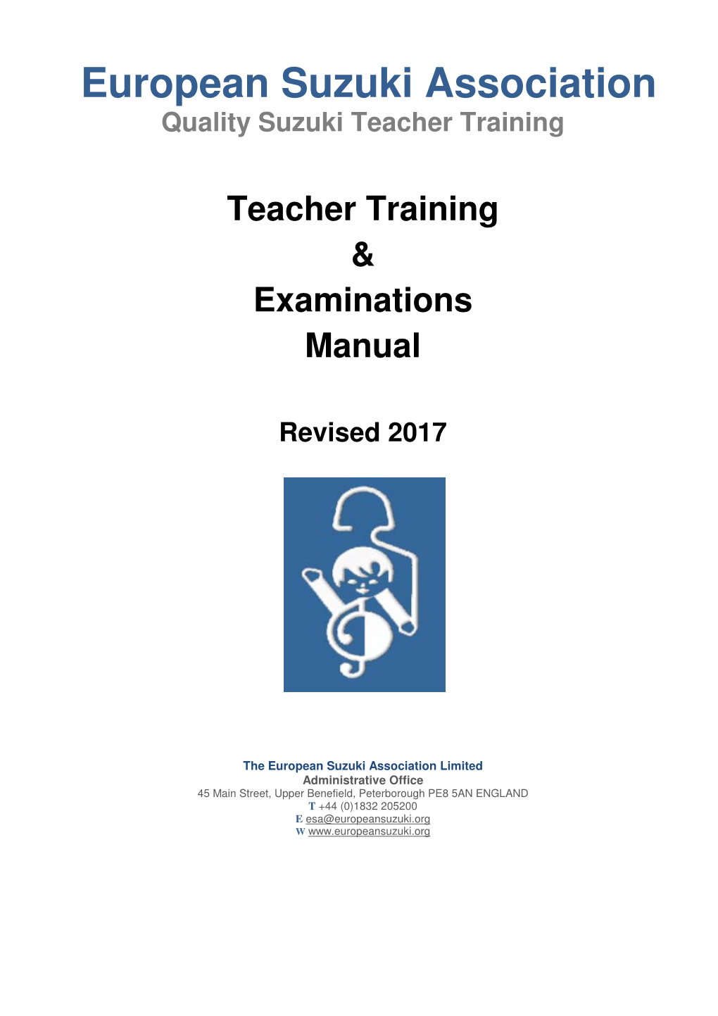 Teacher Training & Examinations Manual