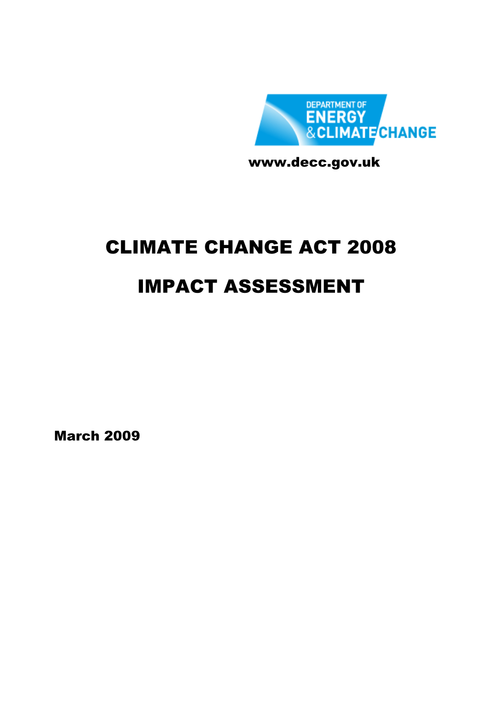 Climate Change Act 2008 Impact