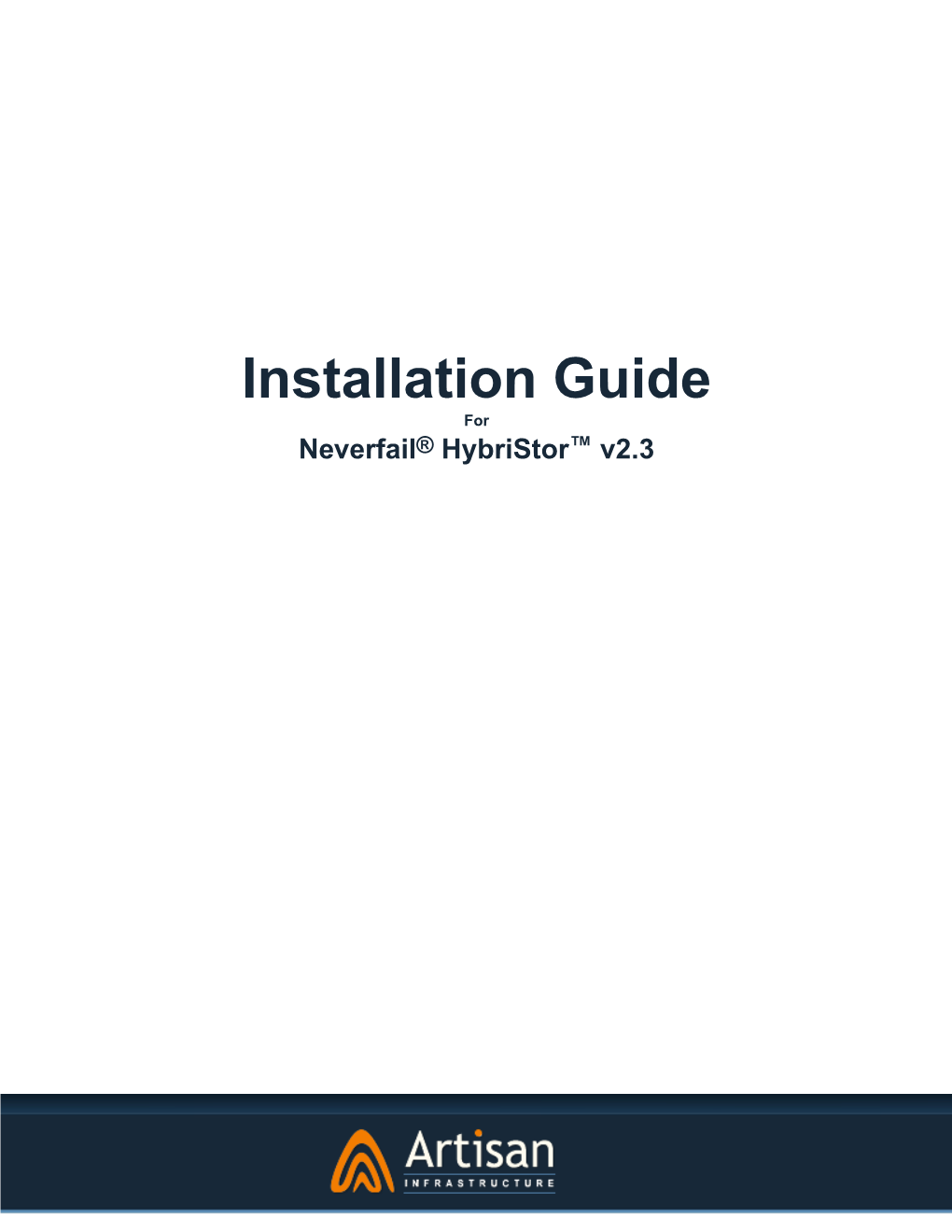 Installation Guide for Neverfail Hybristor V2.3