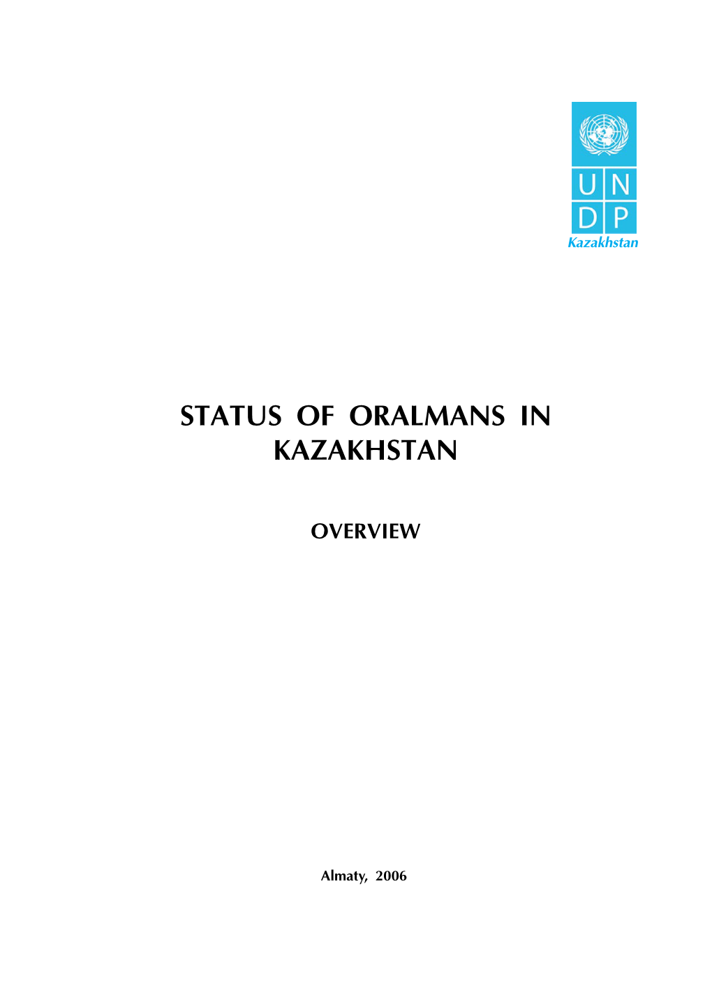 Status of Oralmans in Kazakhstan