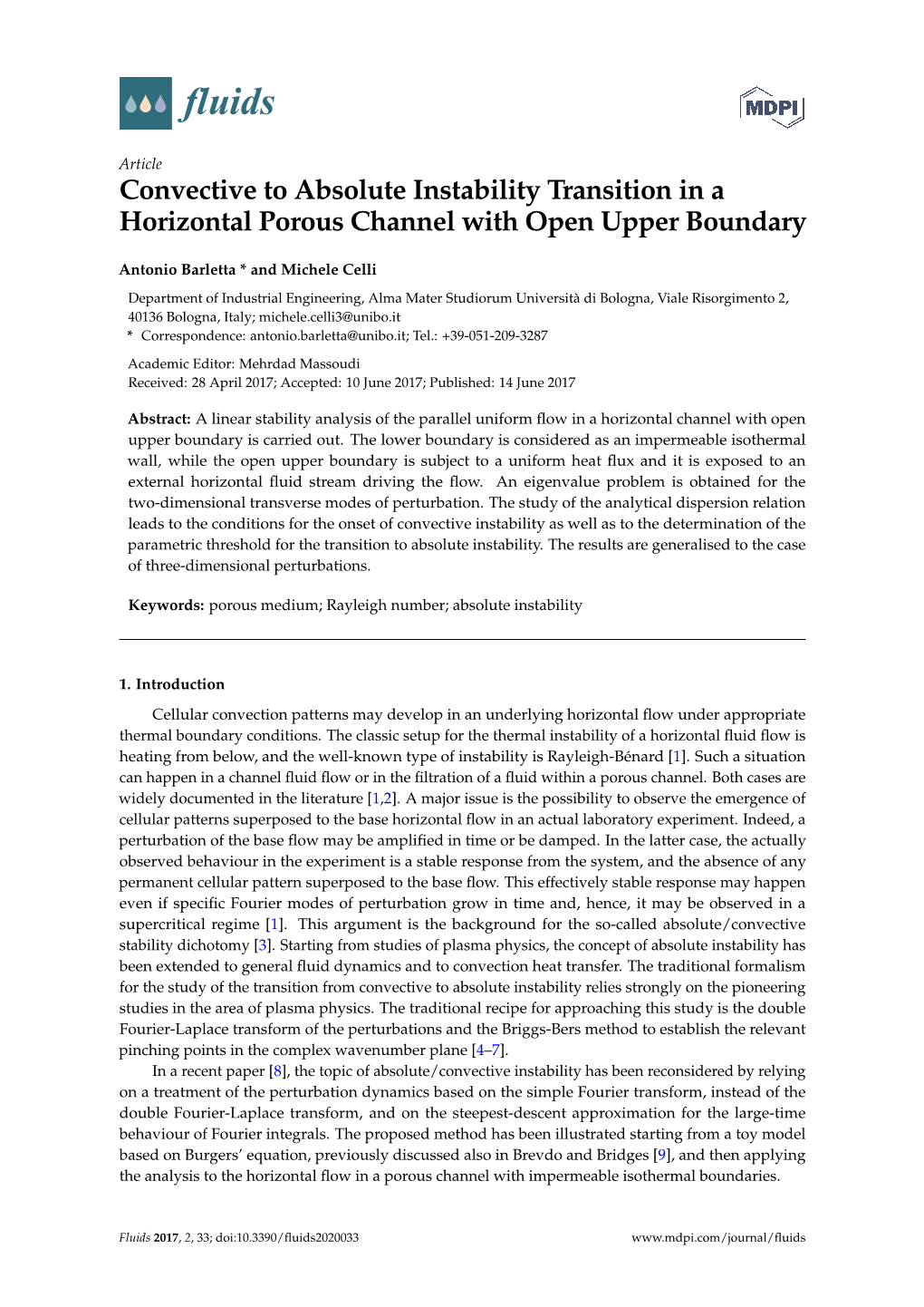 Convective to Absolute Instability Transition in a Horizontal Porous Channel with Open Upper Boundary