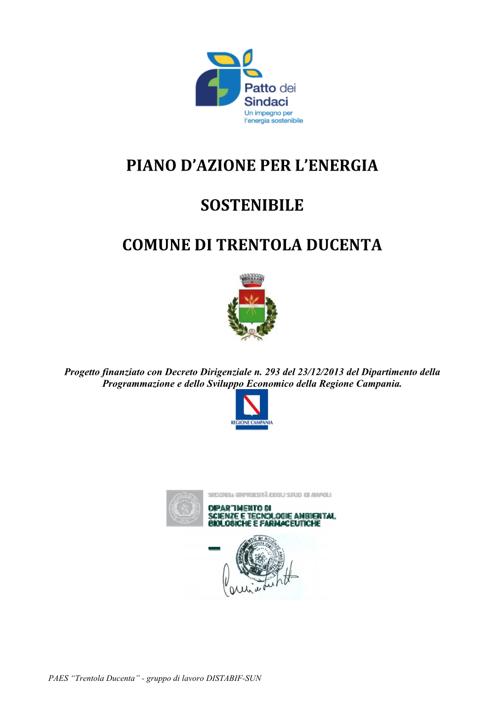 Piano D'azione Per L'energia Sostenibile Comune Di