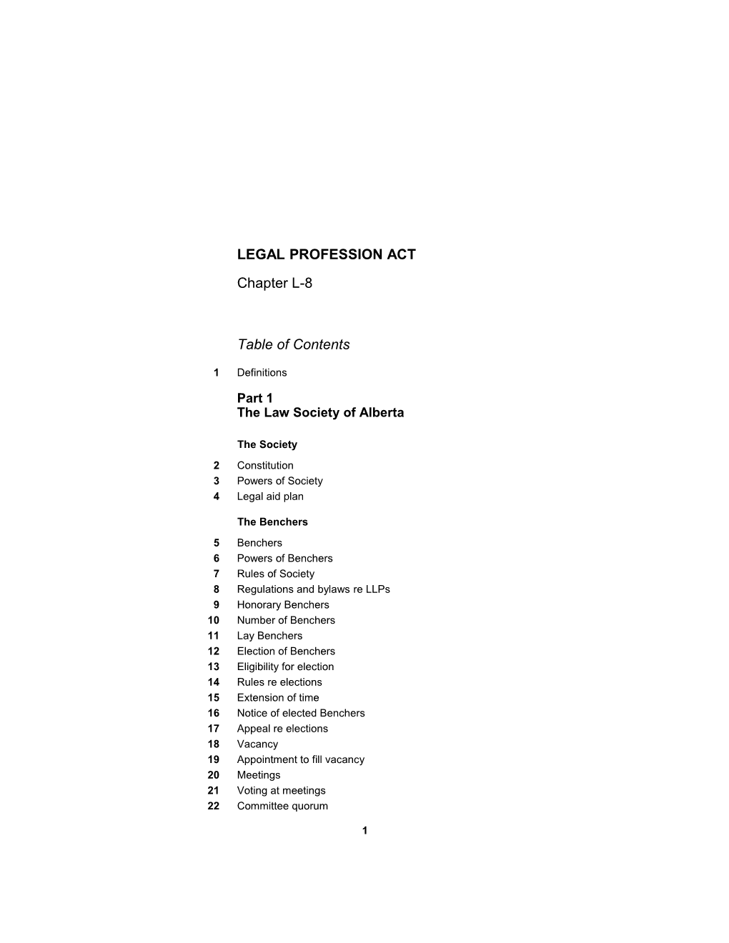 Legal Profession Act