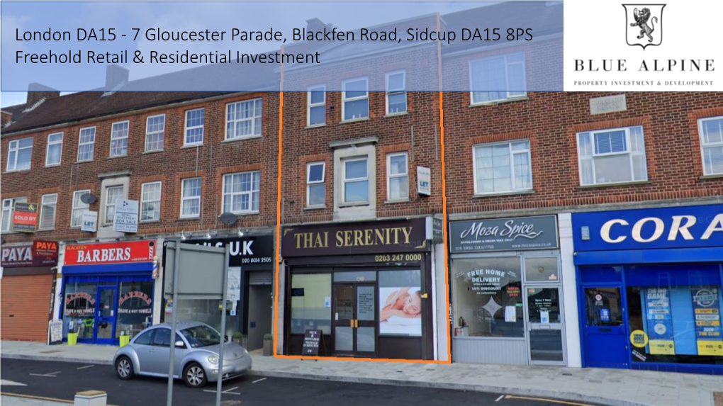 7 Gloucester Parade, Blackfen Road, Sidcup DA15 8PS