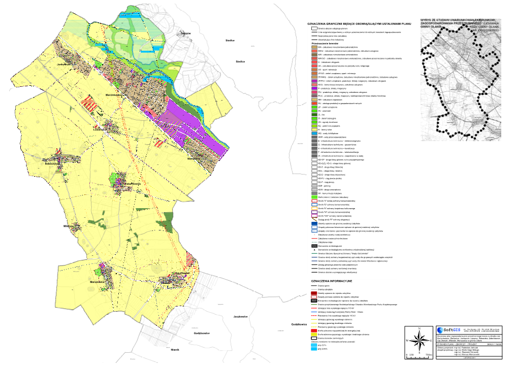 Oznaczenia Graficzne Będące Obowiązującymi Ustaleniami Planu Oznaczenia Informacyjne 0 750