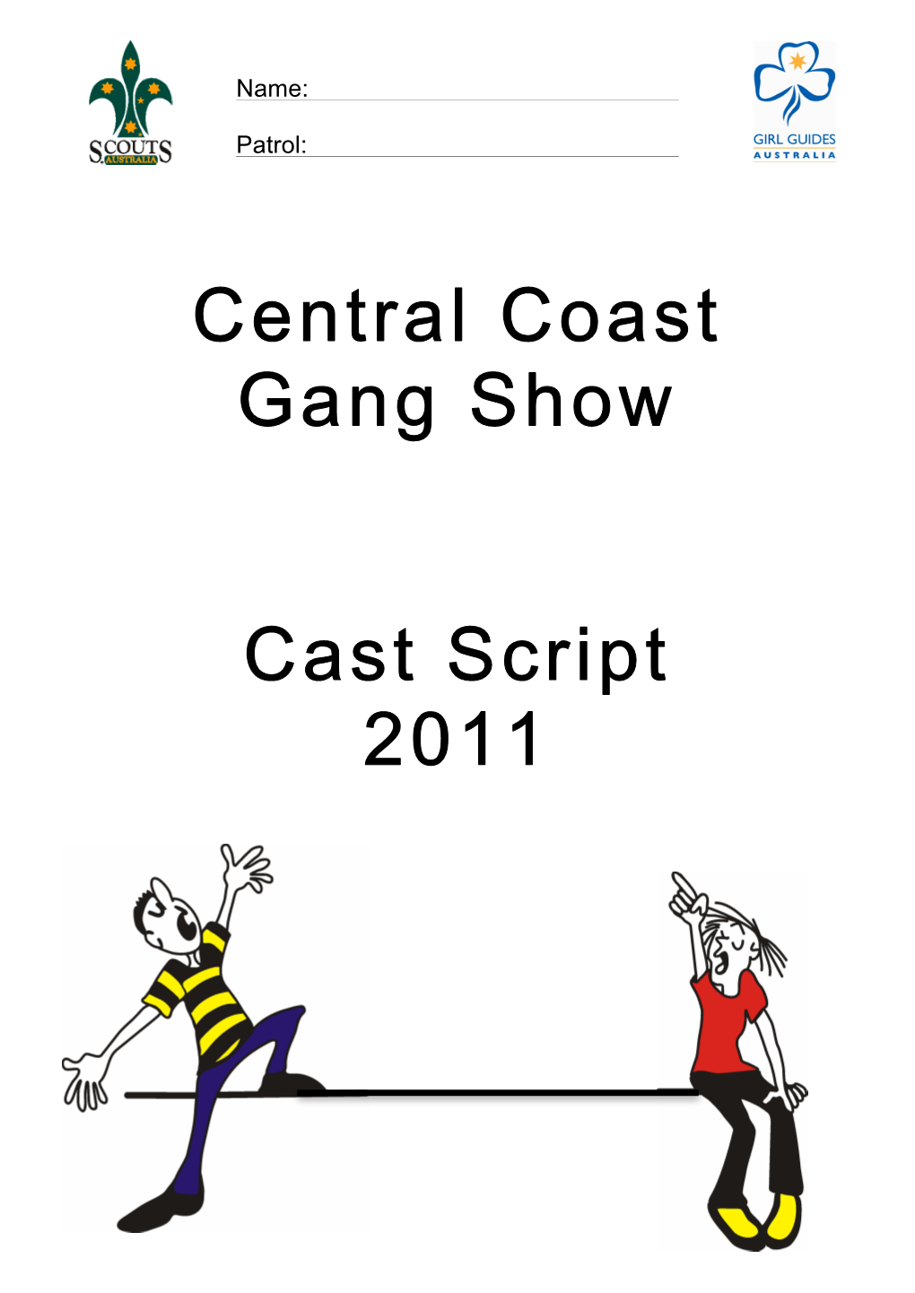 Central Coast Gang Show Cast Script 2011