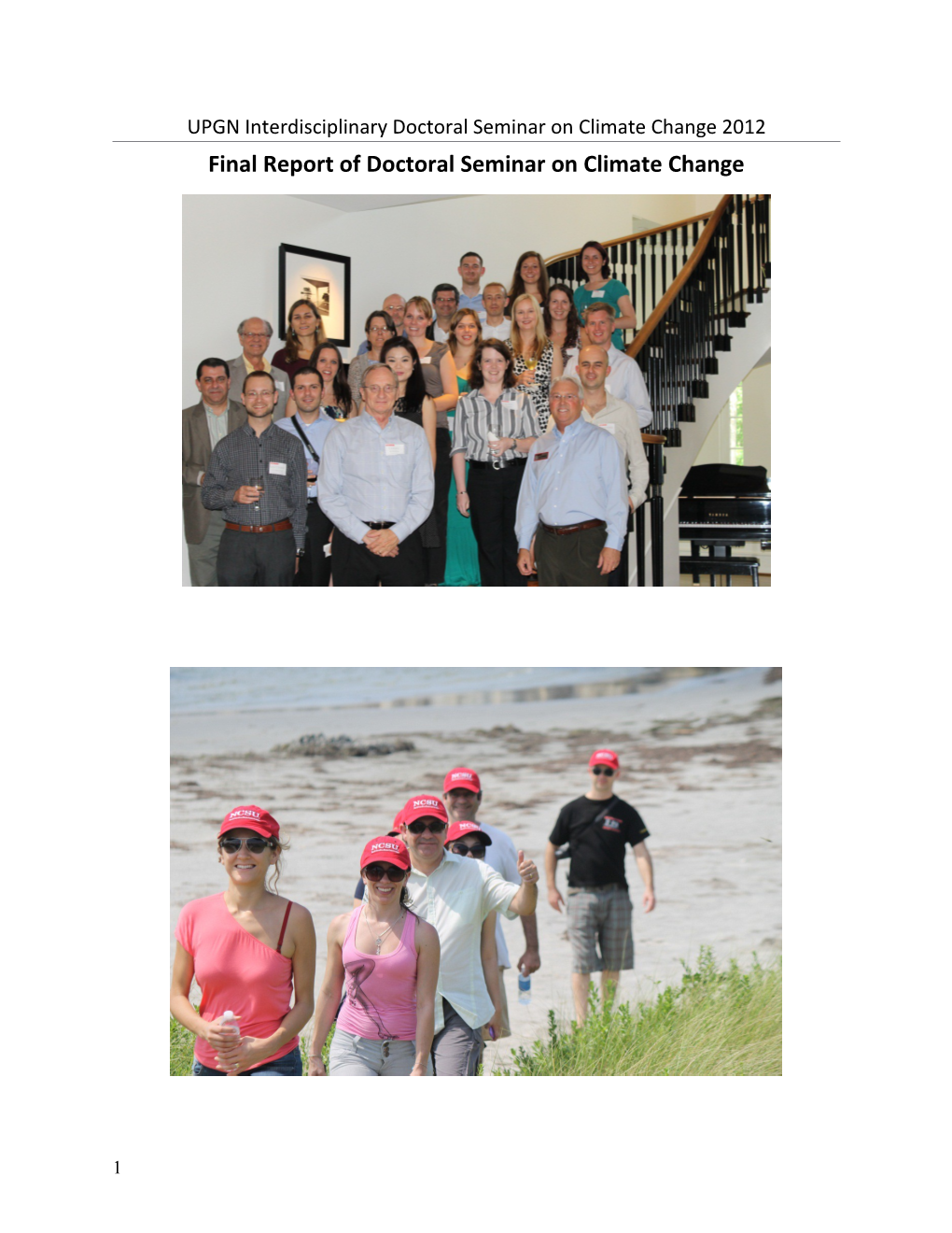 Final Report of Doctoral Seminar on Climate Change