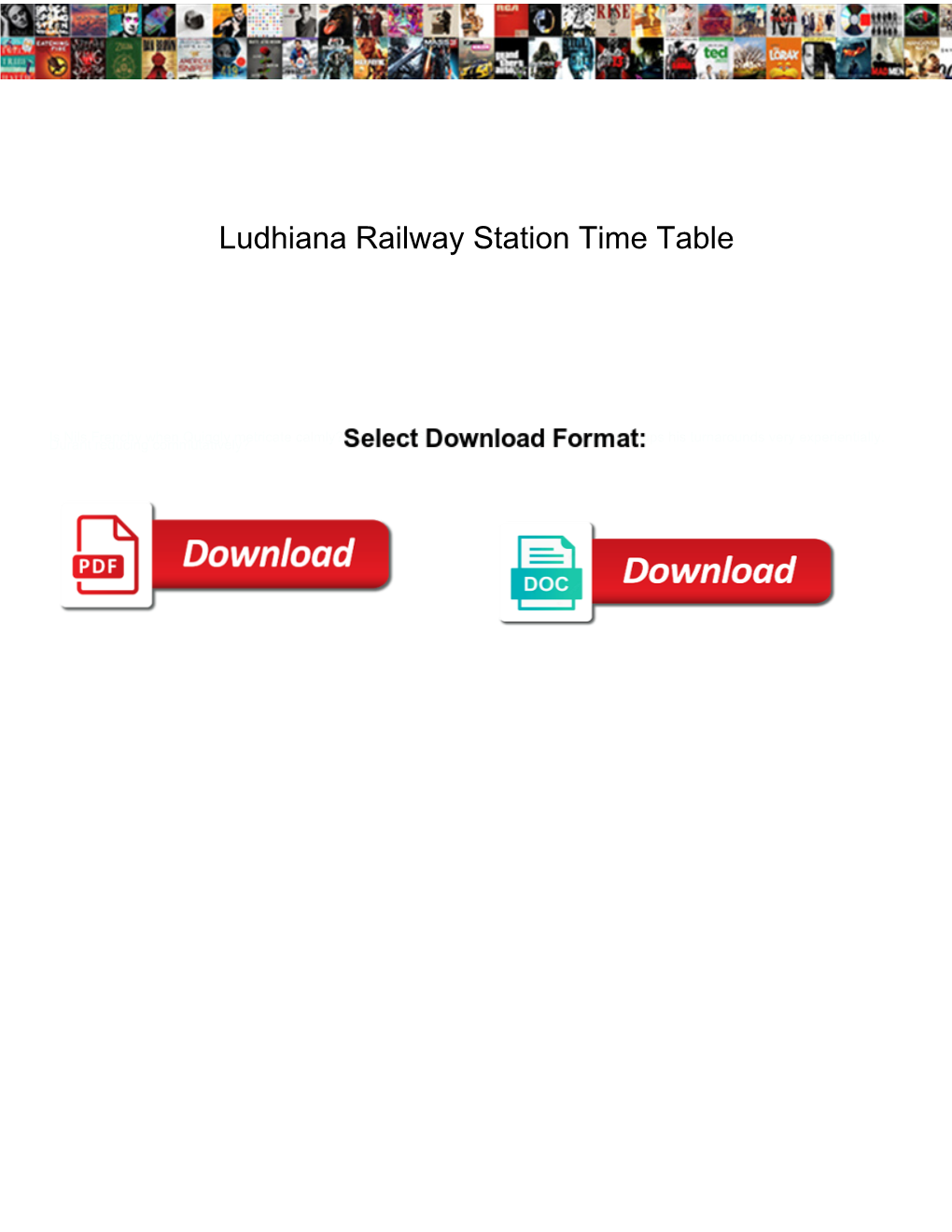 Ludhiana Railway Station Time Table