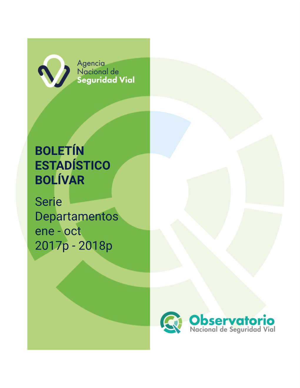 BOLETÍN ESTADÍSTICO BOLÍVAR Serie Departamentos Ene - Oct 2017P - 2018P BOLETÍN ESTADÍSTICO BOLÍVAR Fallecidos Y Lesionados Comparativo Ene - Oct 2017P - 2018P