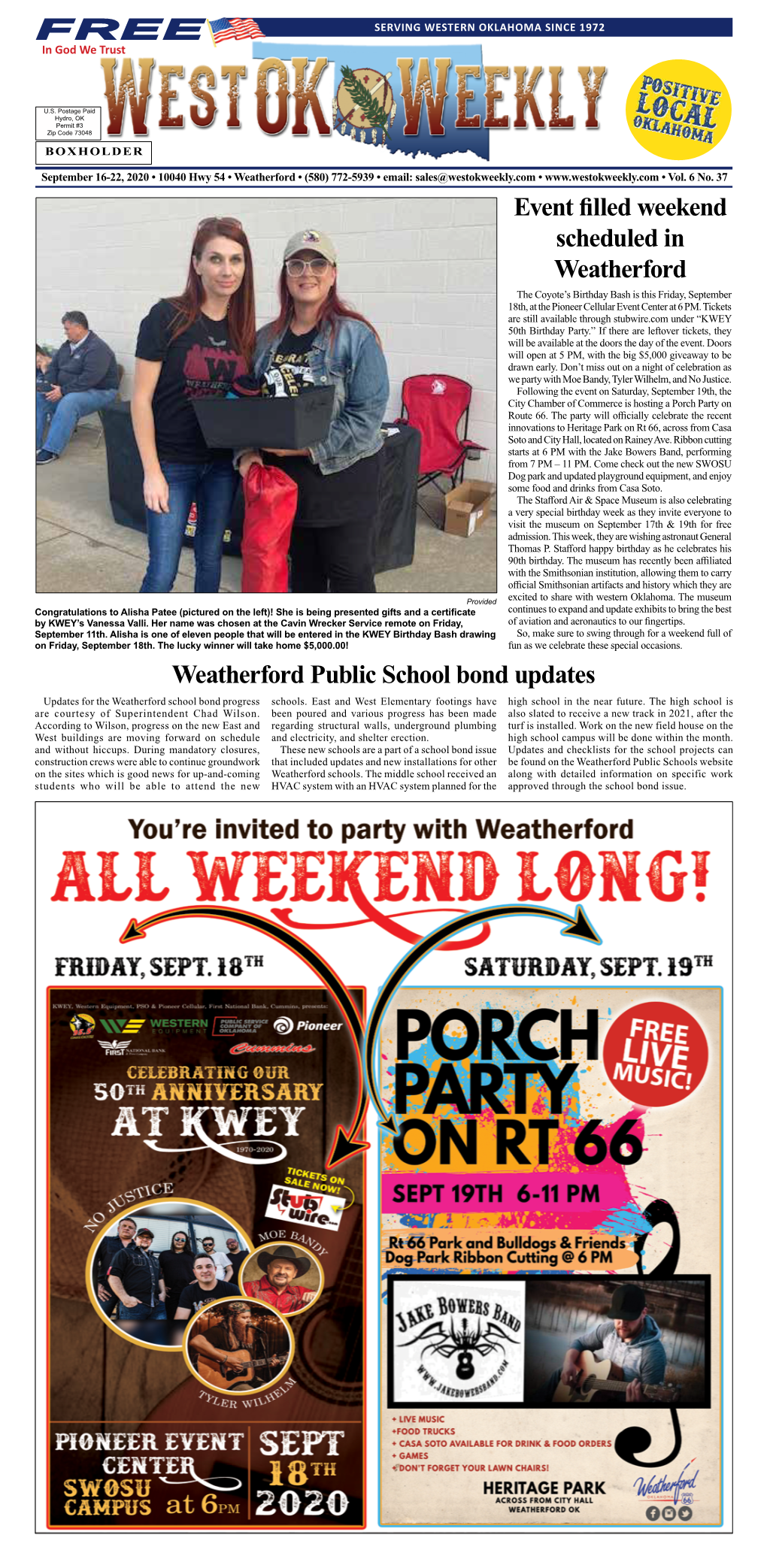 Weatherford Public School Bond Updates Event Filled Weekend