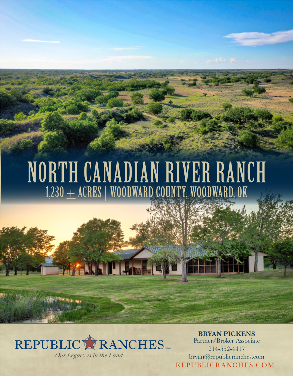 North Canadian River Ranch 1,230 + Acres | Woodward County, Woodward, Ok
