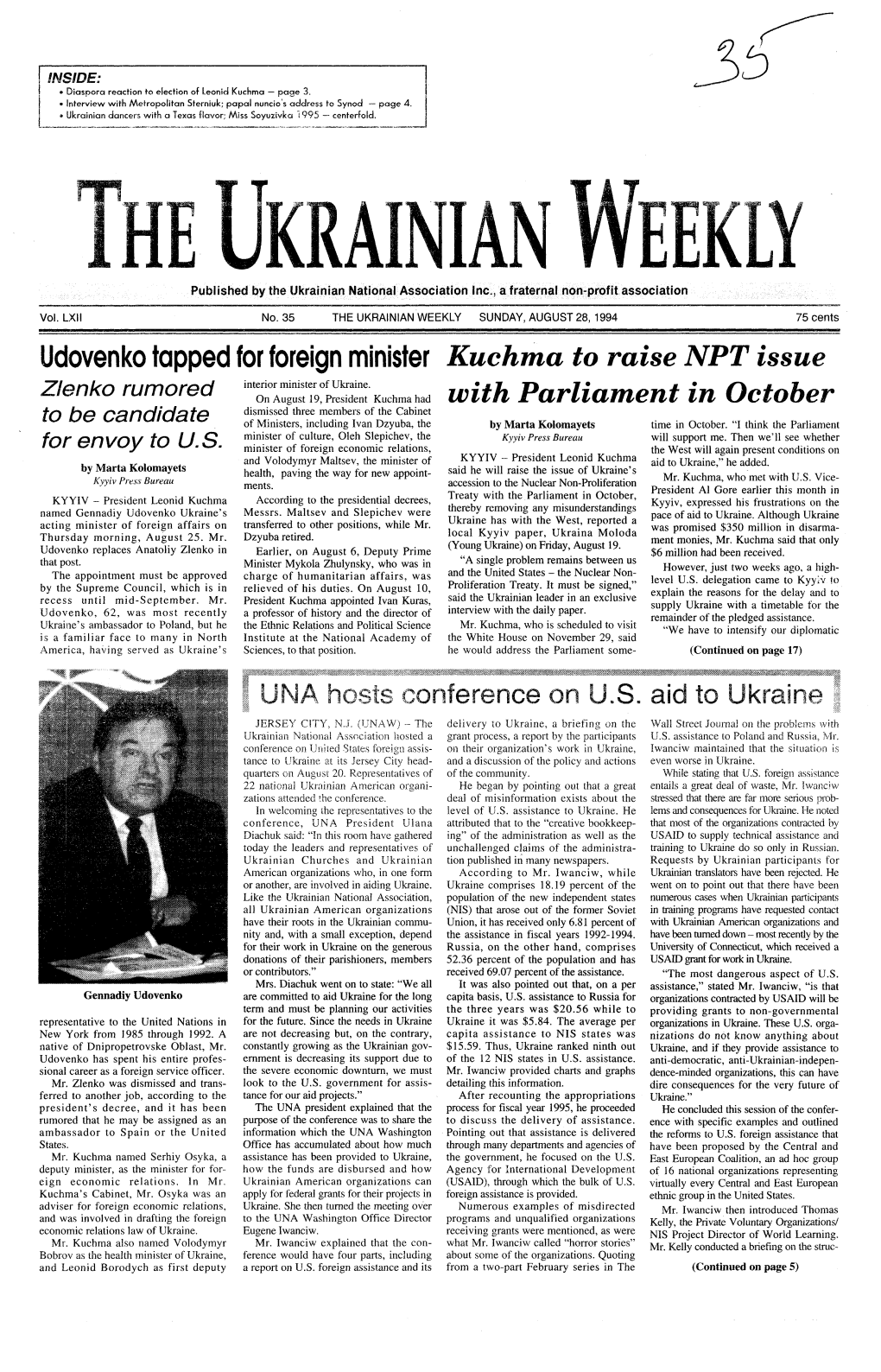 The Ukrainian Weekly 1994