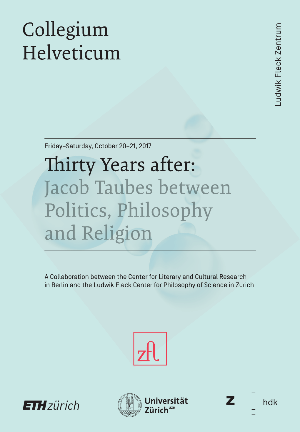 Jacob Taubes Between Politics, Philosophy and Religion