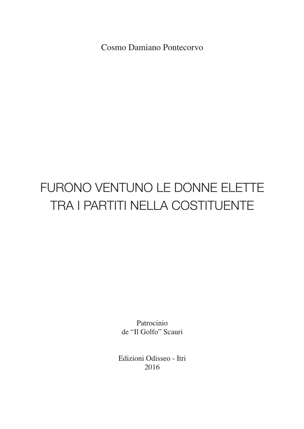 Le Donne Alla Costituente