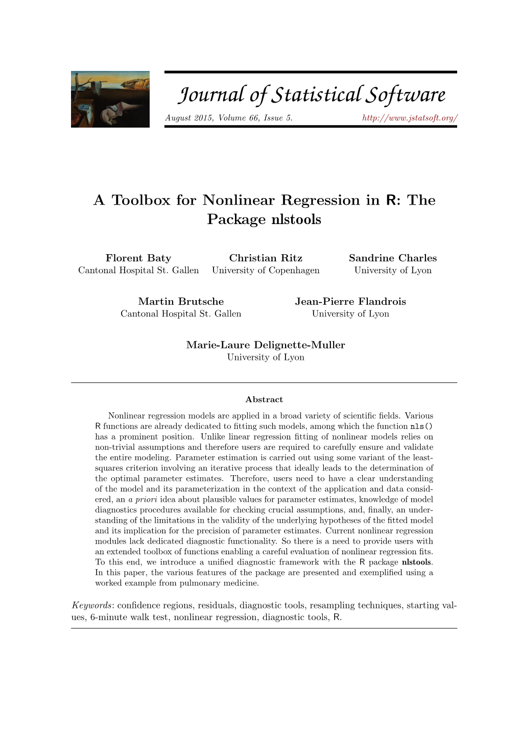 A Toolbox for Nonlinear Regression in R: the Package Nlstools