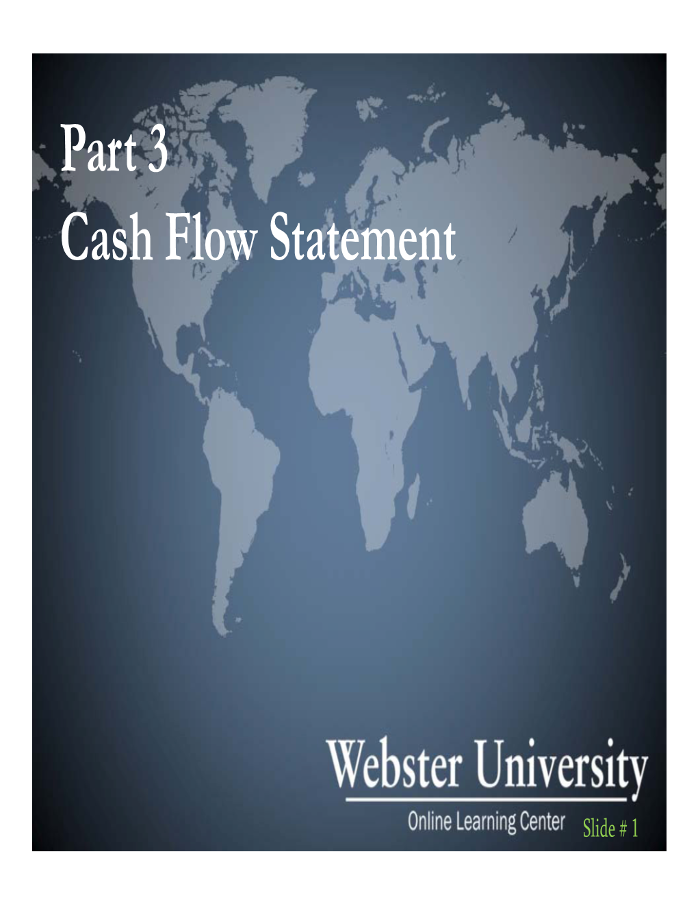 Part 3 Cash Flow Statement