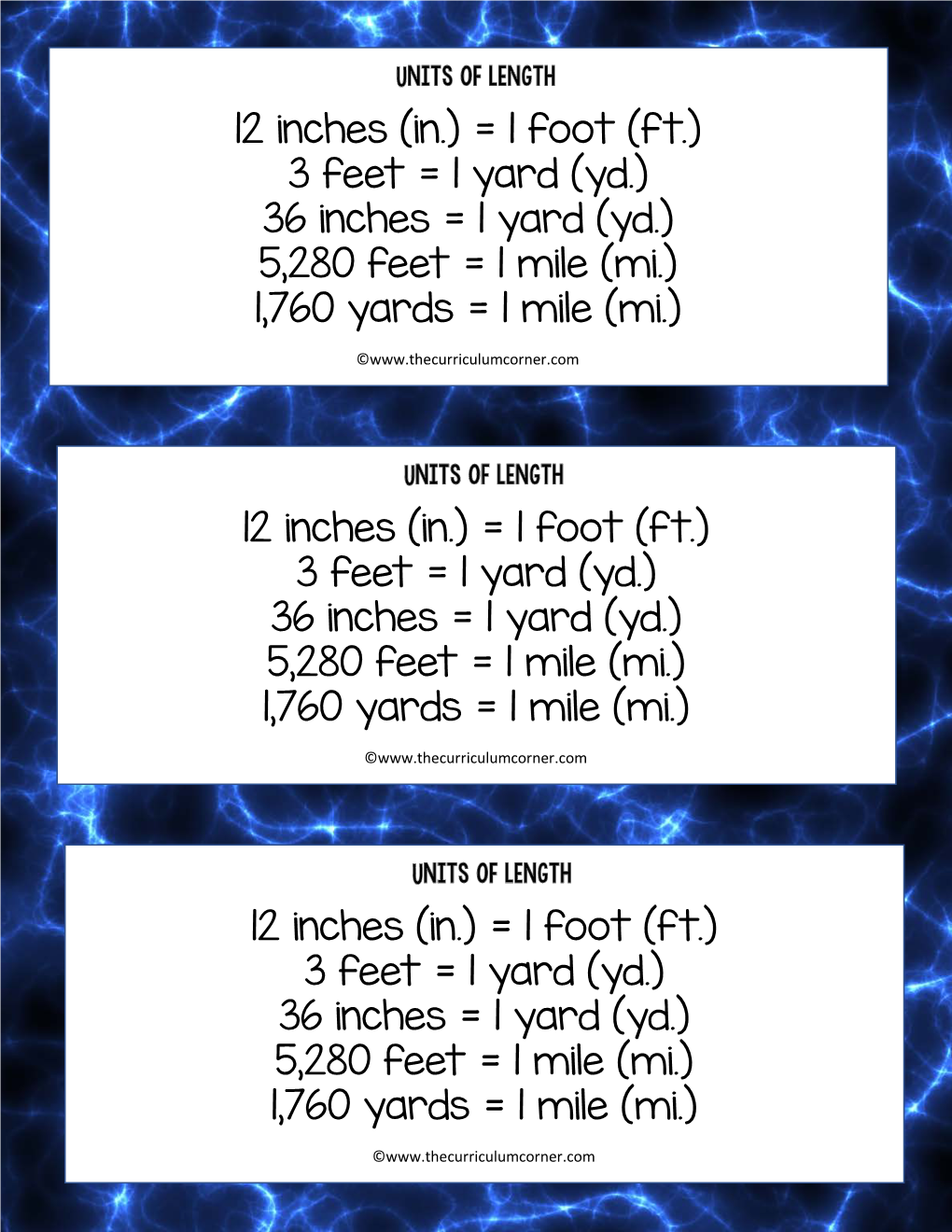 Yd.) 36 Inches = 1 Yard (Yd.) 5,280 Feet = 1 Mile (Mi.) 1,760 Yards = 1 Mile (Mi.)