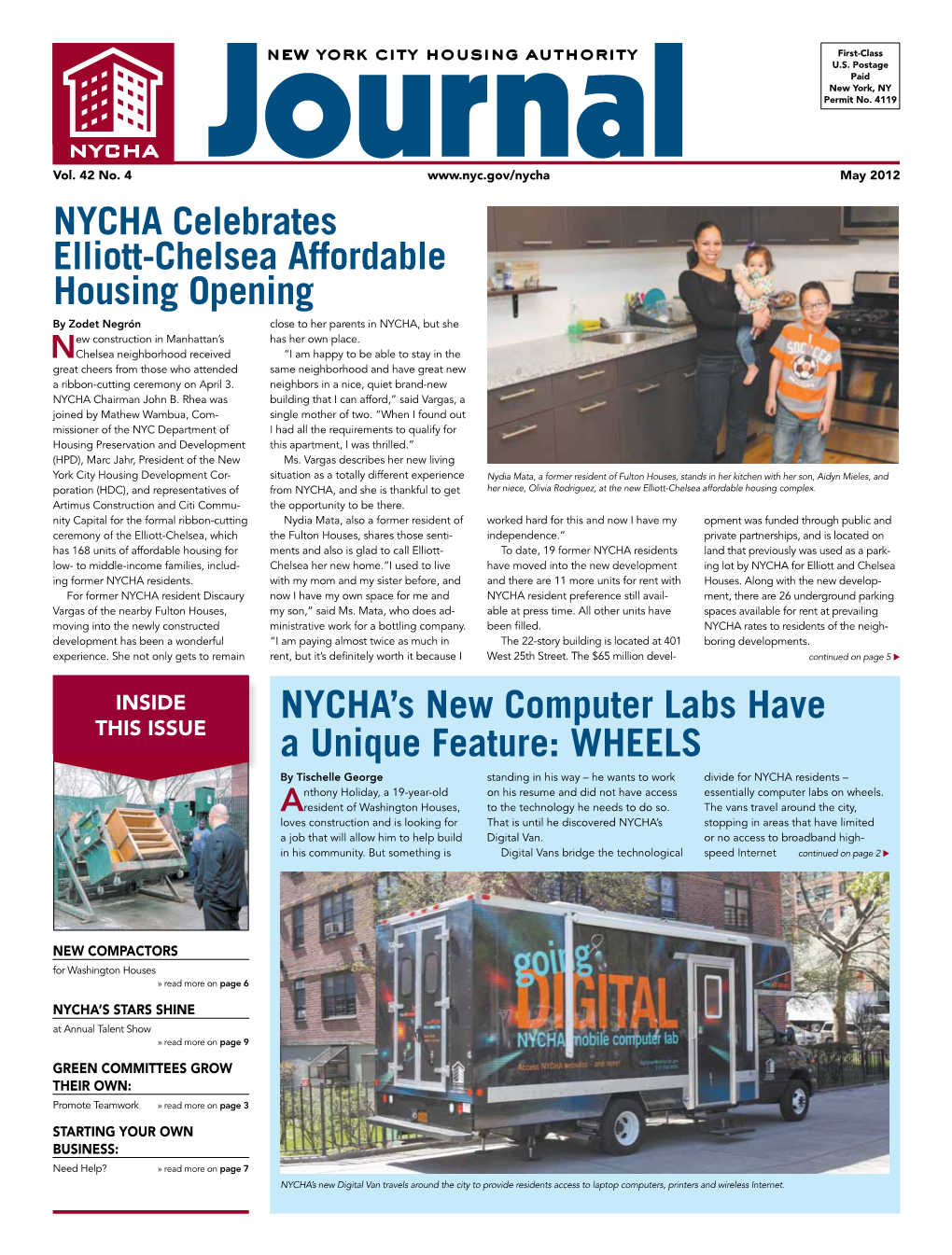NYCHA Celebrates Elliott-Chelsea Affordable Housing Opening by Zodet Negrón Close to Her Parents in NYCHA, but She Ew Construction in Manhattan’S Has Her Own Place