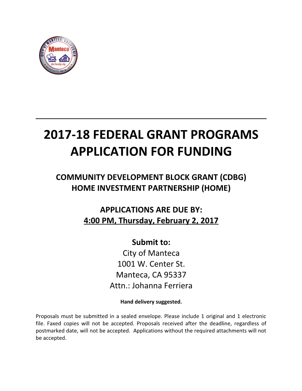 Community Development Block Grant (Cdbg)