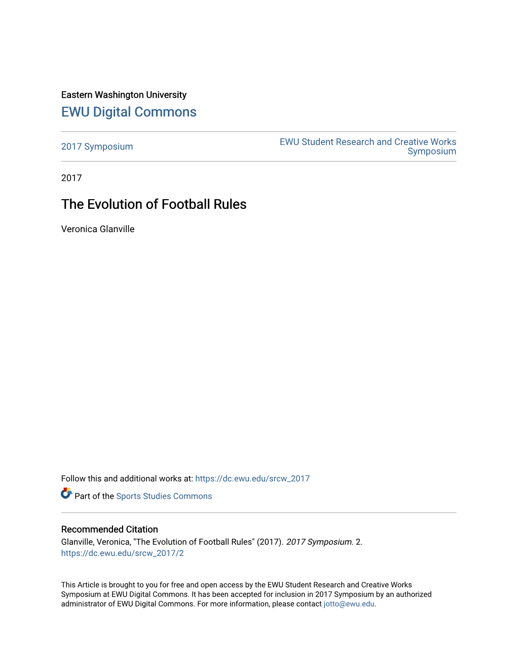 The Evolution of Football Rules