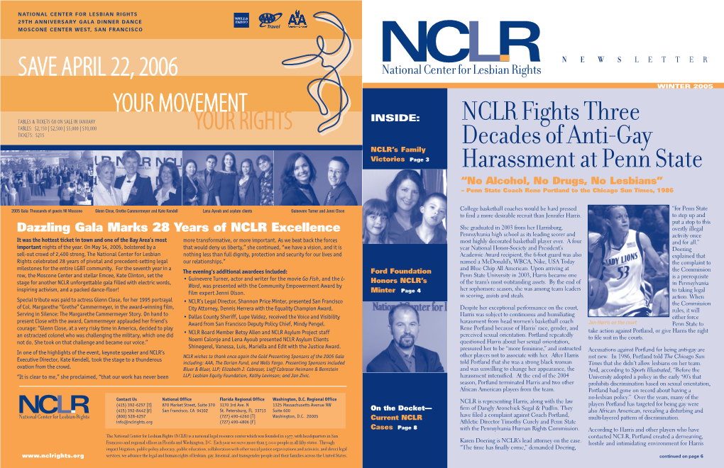 NCLR Fights Three Decades of Anti-Gay Harassment at Penn State