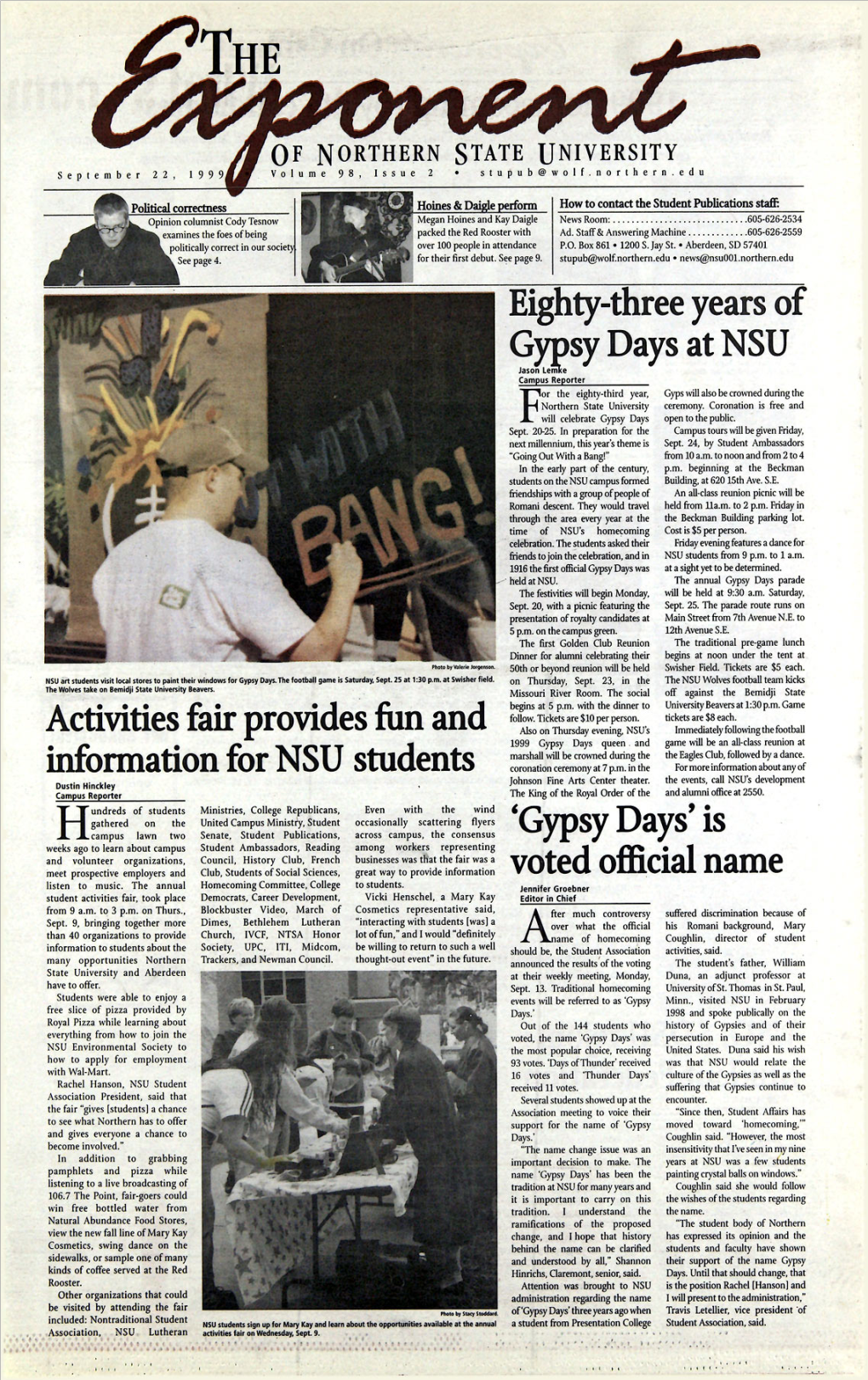 Eighty-Three Years of Gypsy Days at NSU Activities Fair Provides Fun and Information for NSU Students