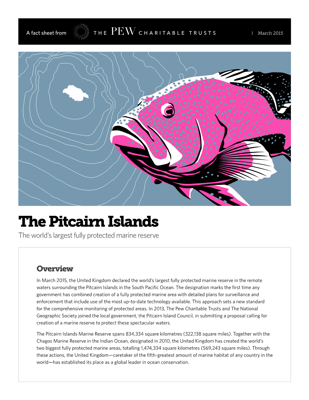 The Pitcairn Islands the World’S Largest Fully Protected Marine Reserve