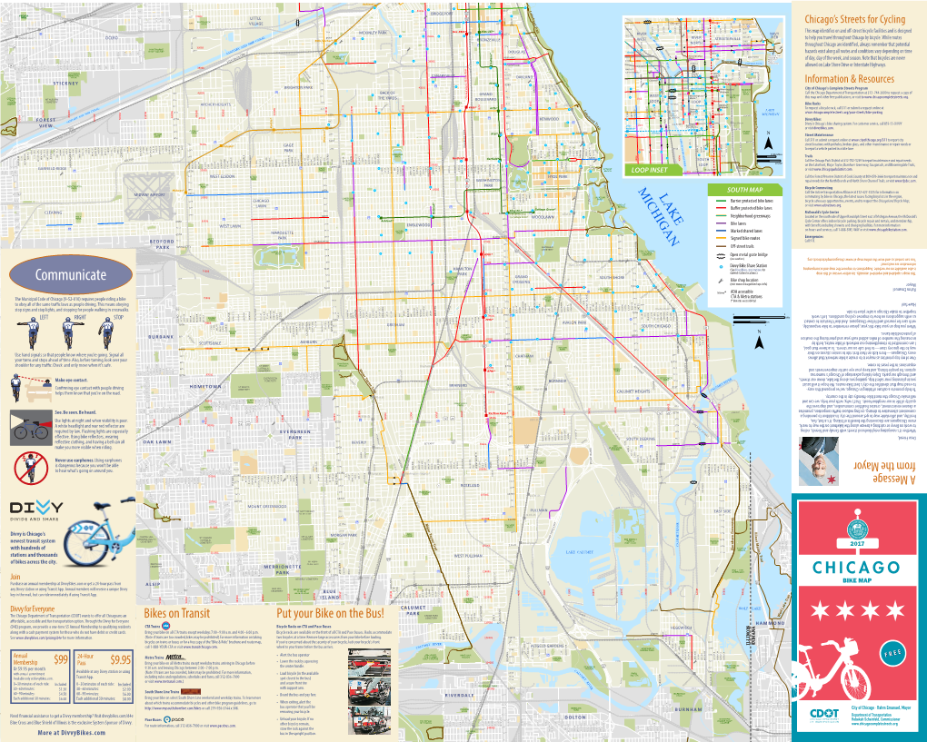 Chicago Bike Map 2017 2016Divvydata South