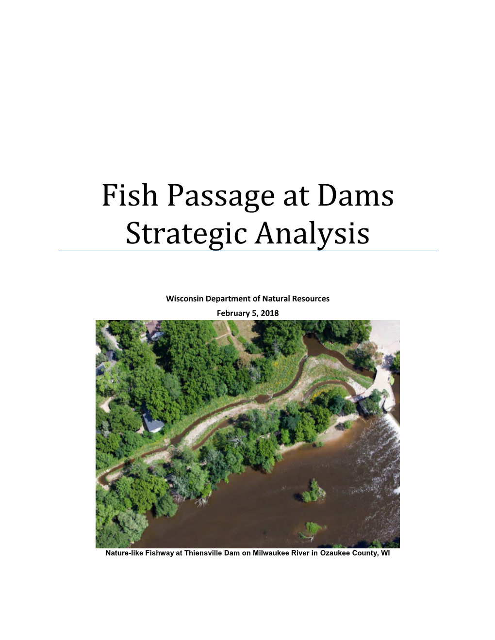 Fish Passage at Dams Strategic Analysis