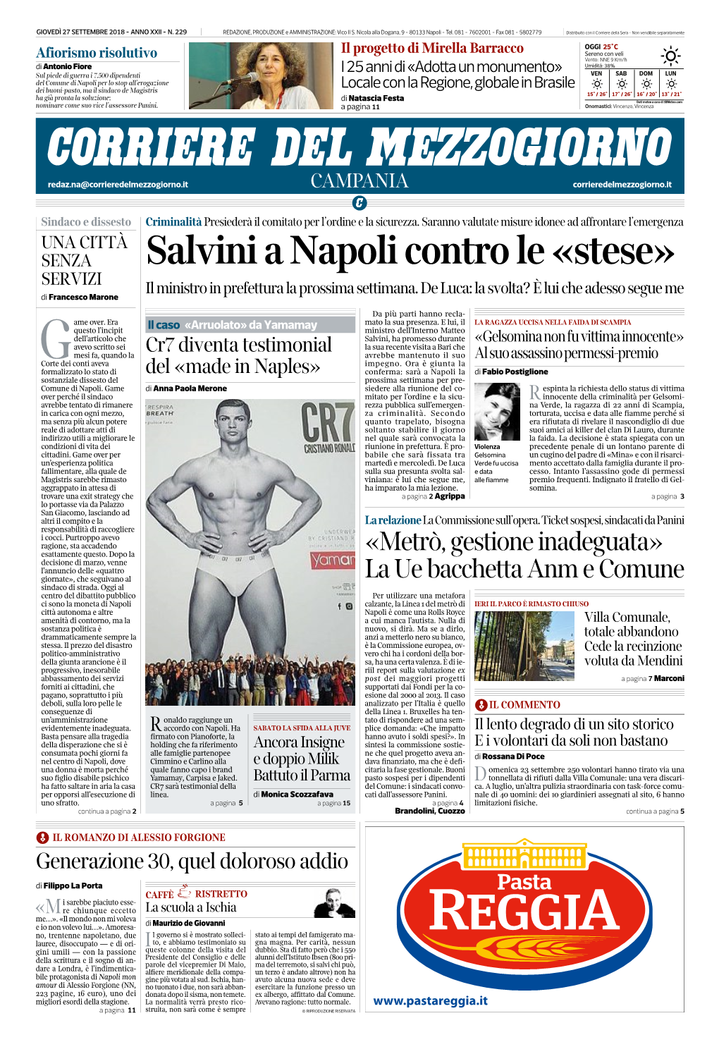Salvini a Napoli Contro Le