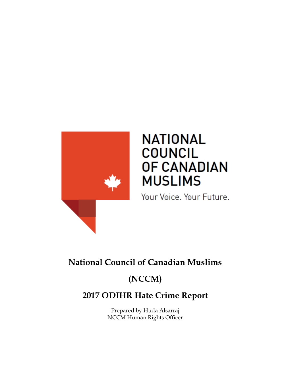 (NCCM) 2017 ODIHR Hate Crime Report