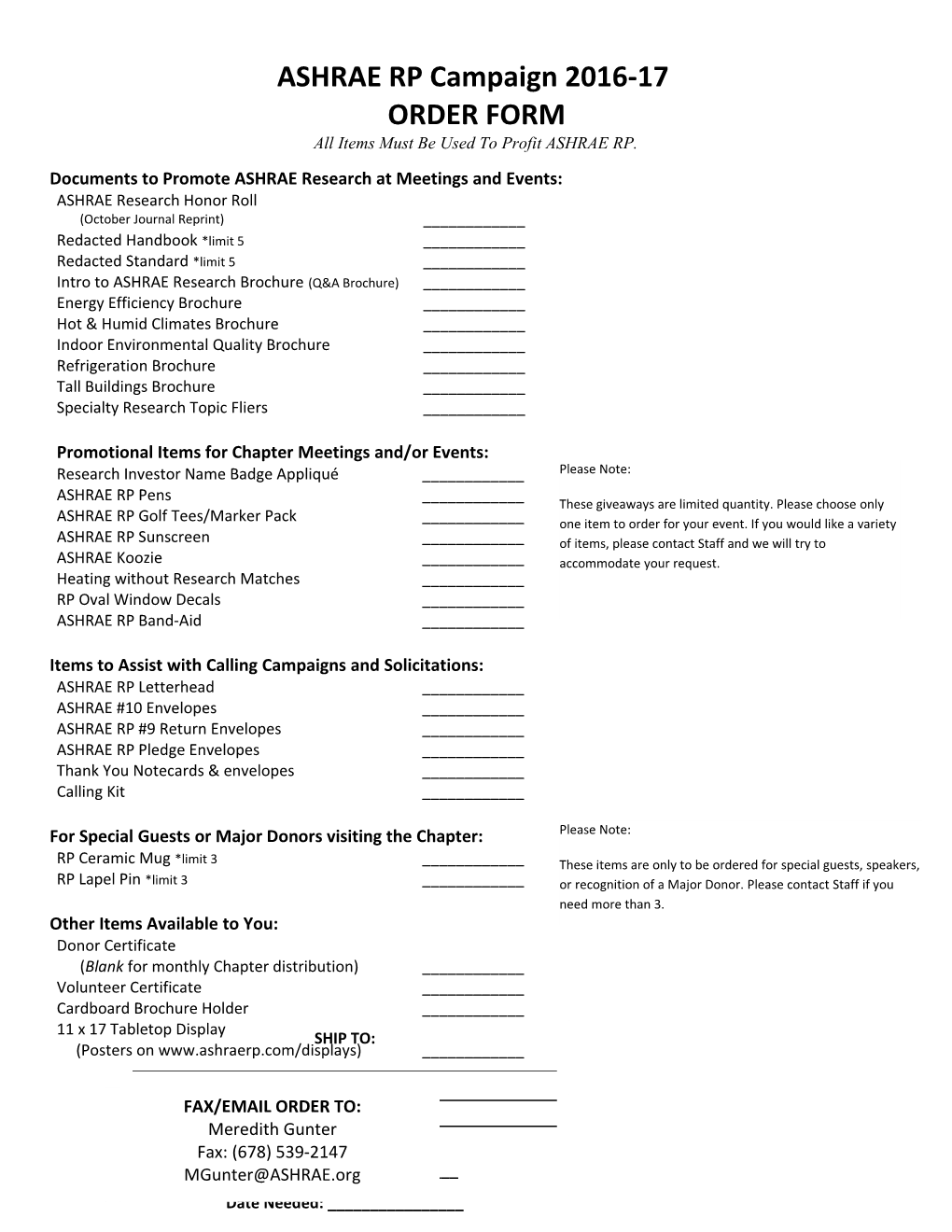 Documents to Promote ASHRAE Research at Meetings and Events