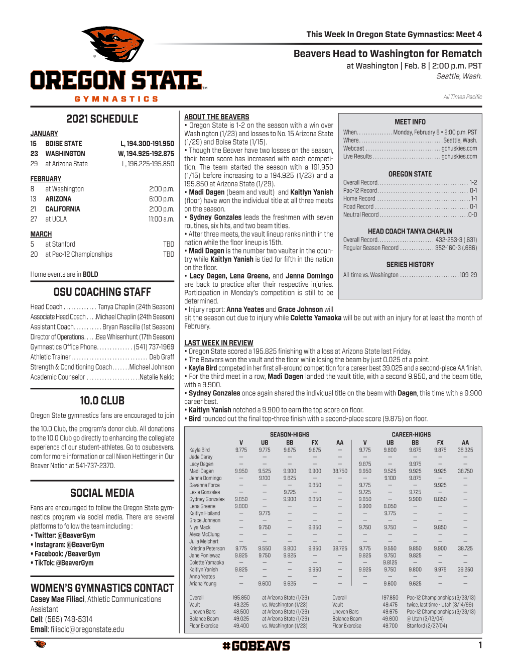 Oregon State Notes