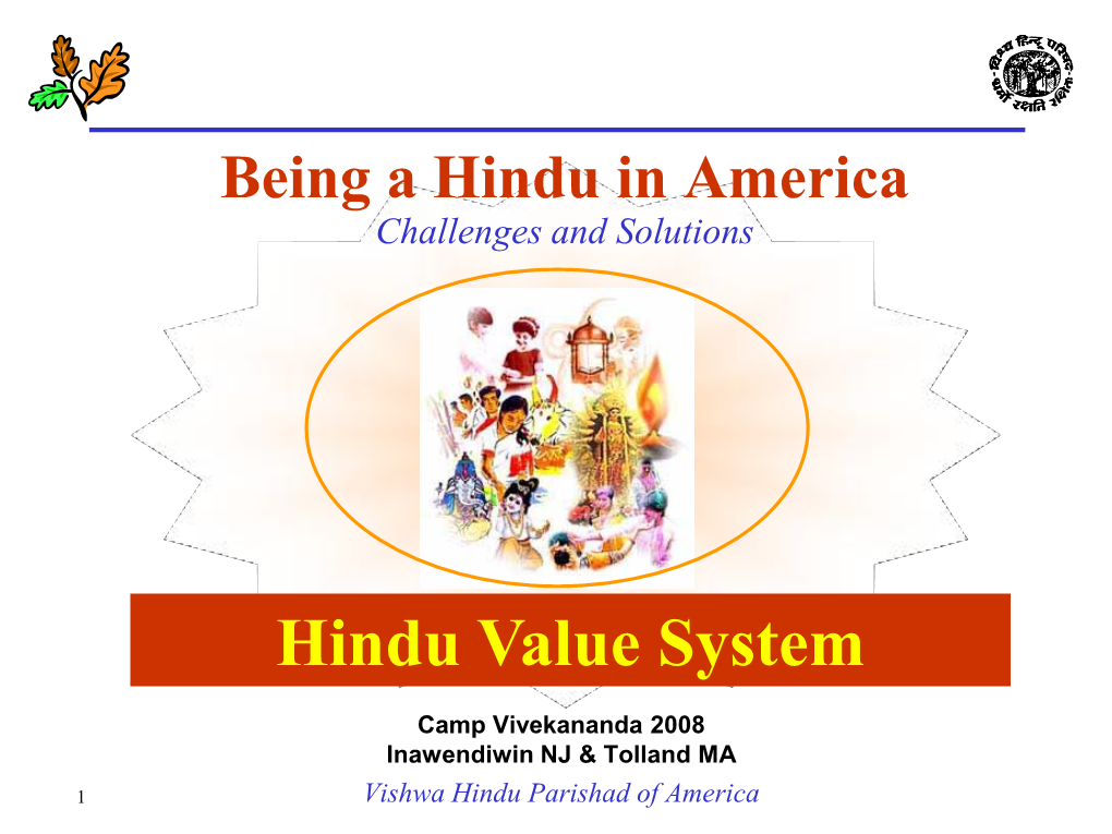 Hindu Value System