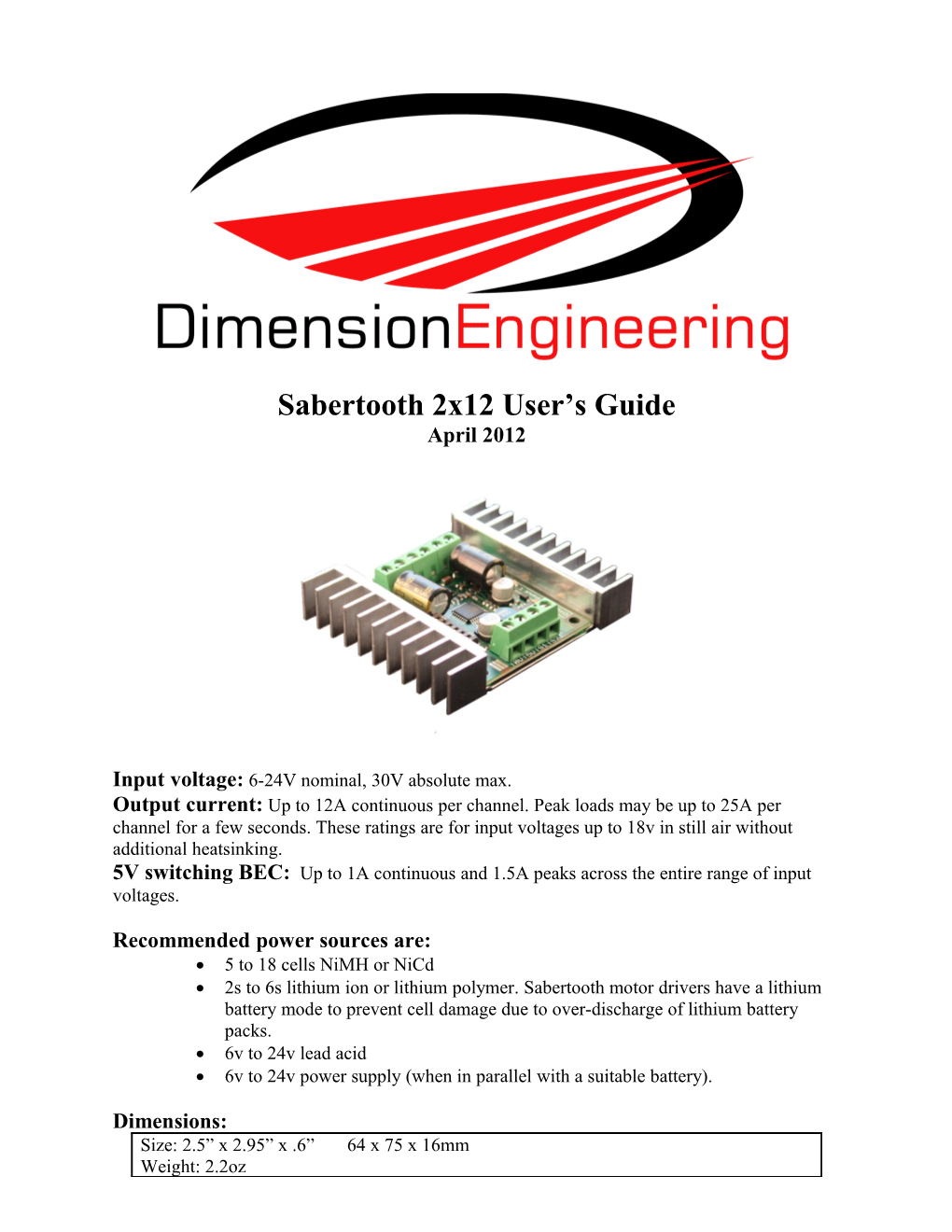 Operating Modes Overview